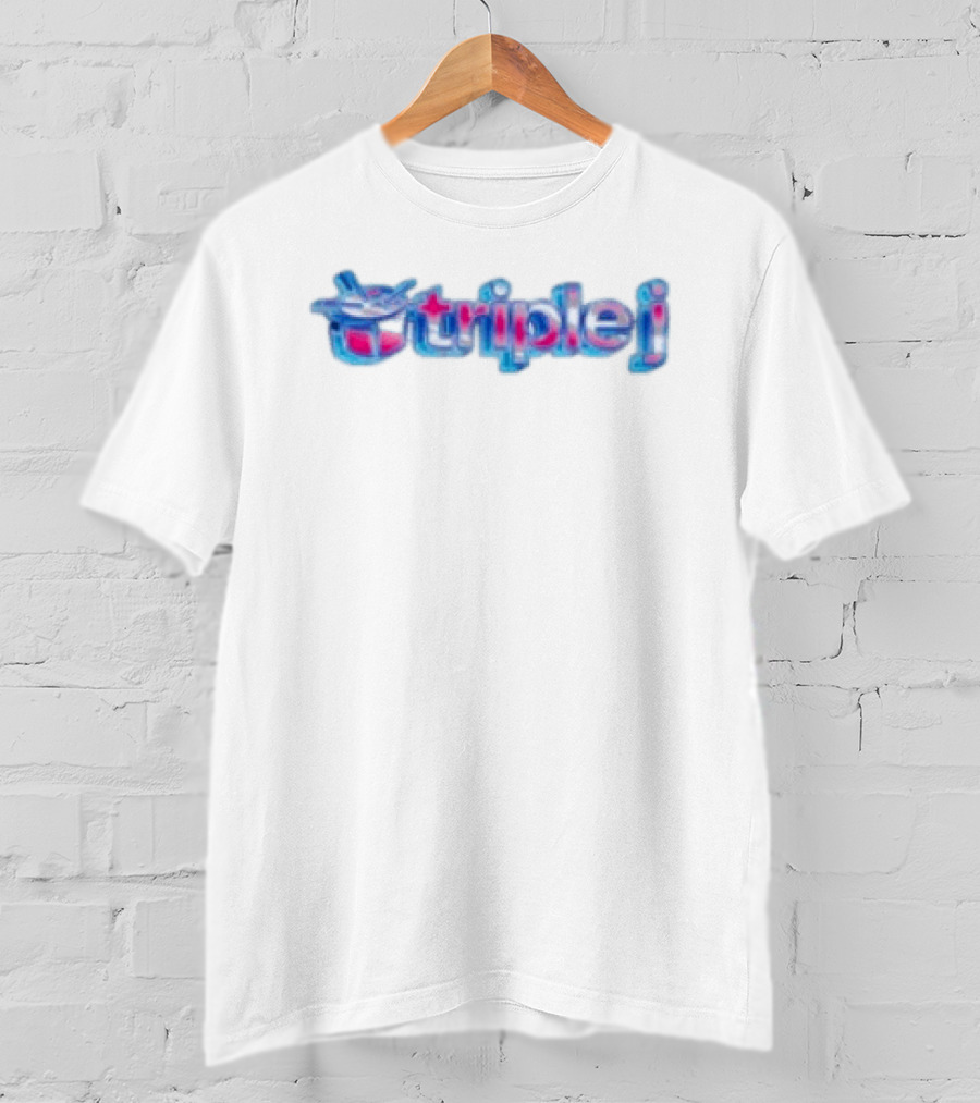 Triple J Dot Wav White T-Shirt
