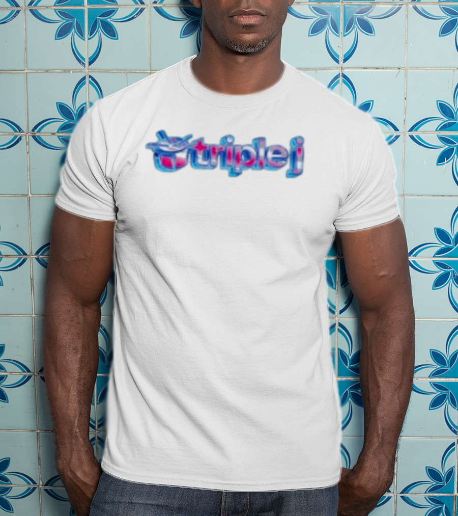Triple J Dot Wav White T-Shirt