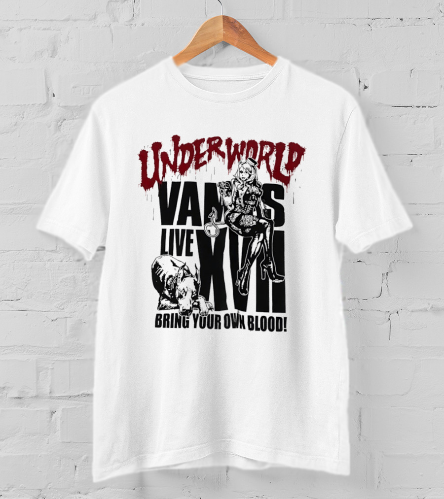 Underworld Vamps Live XVII Bring Your Own Blood Dripping Horror Aesthetic T-Shirt