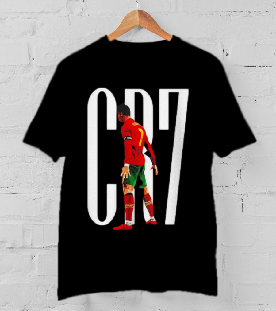 CR7 Cristiano Ronaldo Portugal National Team Iconic Number 7 Soccer Legend T-Shirt