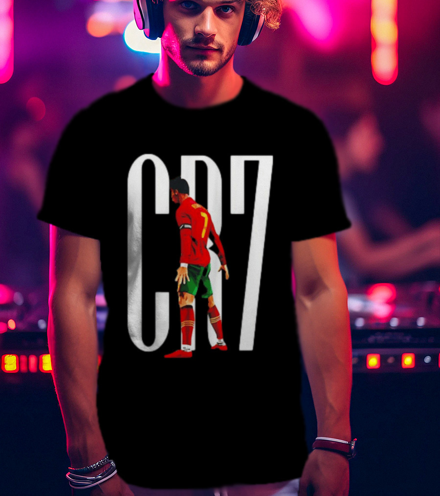 CR7 Cristiano Ronaldo Portugal National Team Iconic Number 7 Soccer Legend T-Shirt