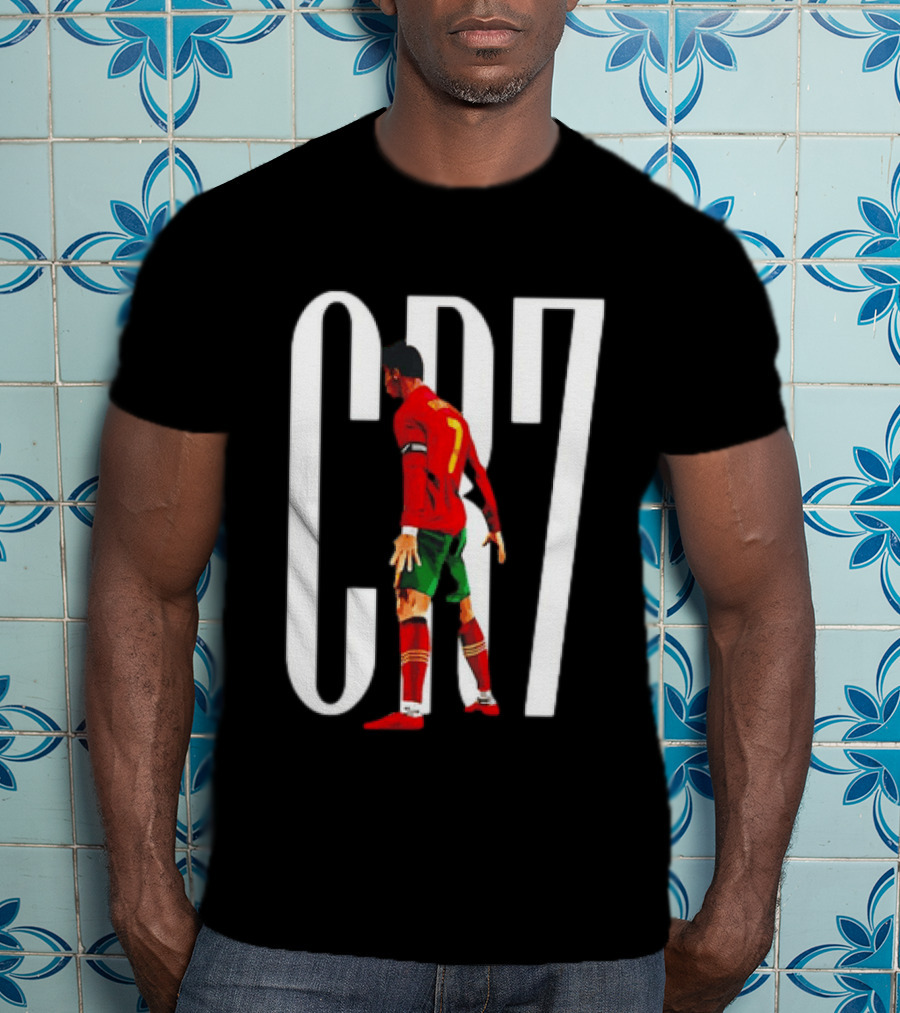 CR7 Cristiano Ronaldo Portugal National Team Iconic Number 7 Soccer Legend T-Shirt
