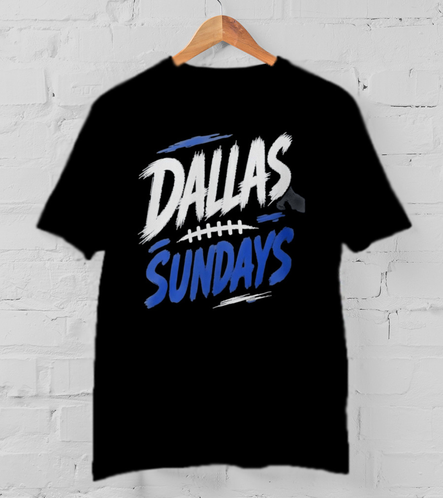 Dallas Sundays Football Brushstroke T-Shirt