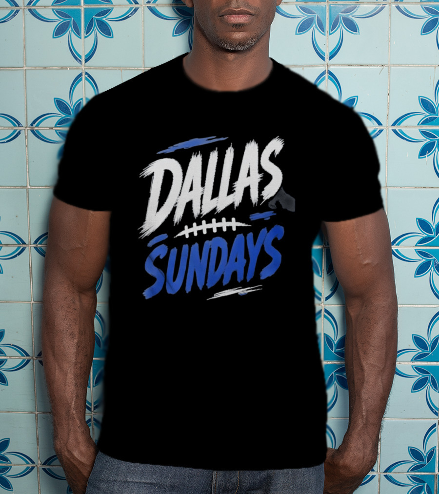 Dallas Sundays Football Brushstroke T-Shirt