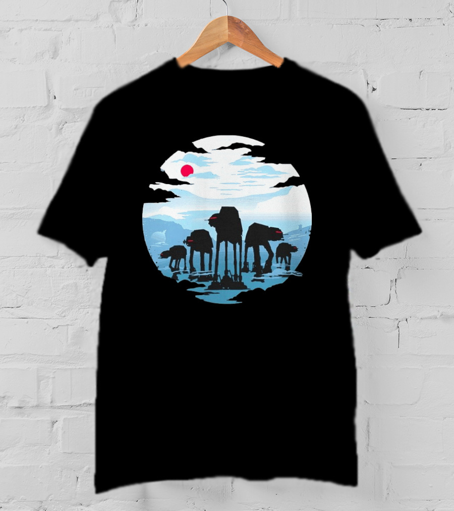 AT AT Walkers Ice Planet Battle Scene T-Shirt