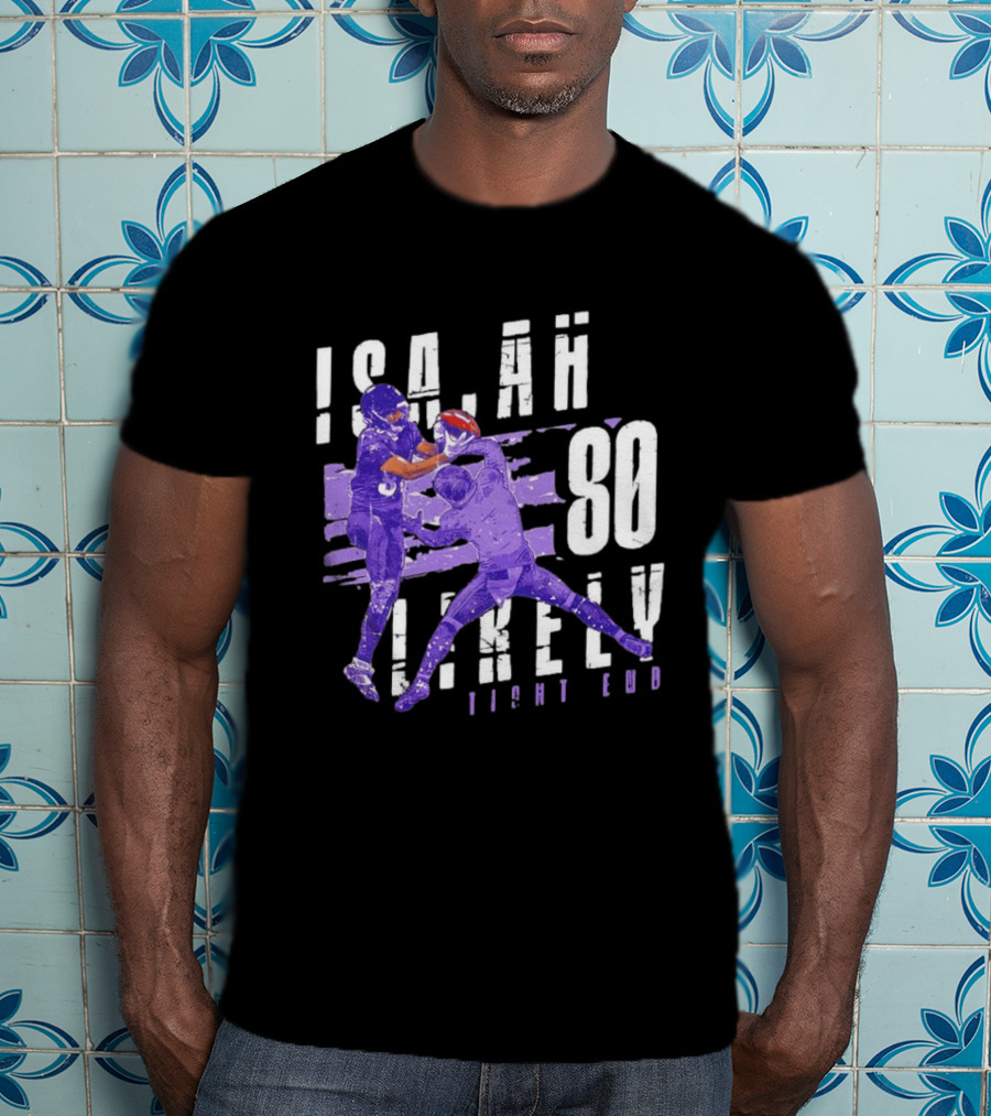 Baltimore Ravens Isaiah Likely 80 Tight End Football Player T-Shirt