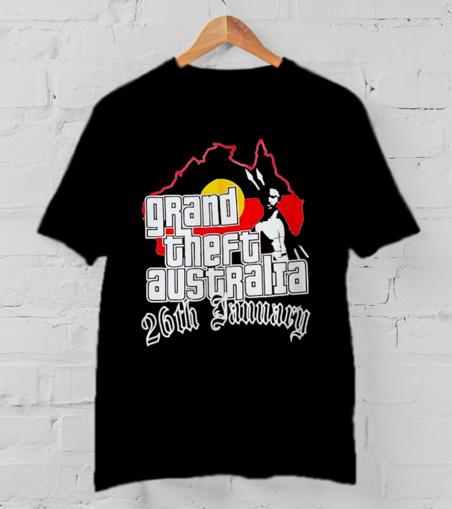 Grand Theft Australia 26th January Map Australian T-Shirt