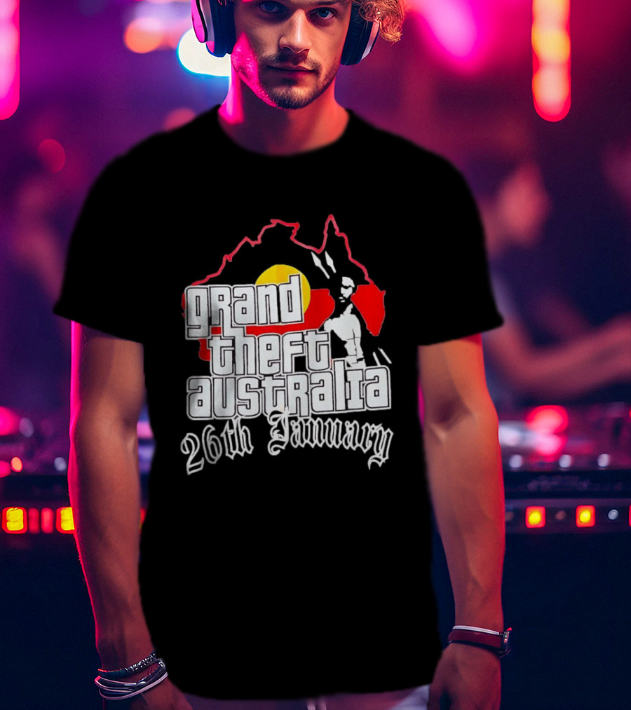 Grand Theft Australia 26th January Map Australian T-Shirt
