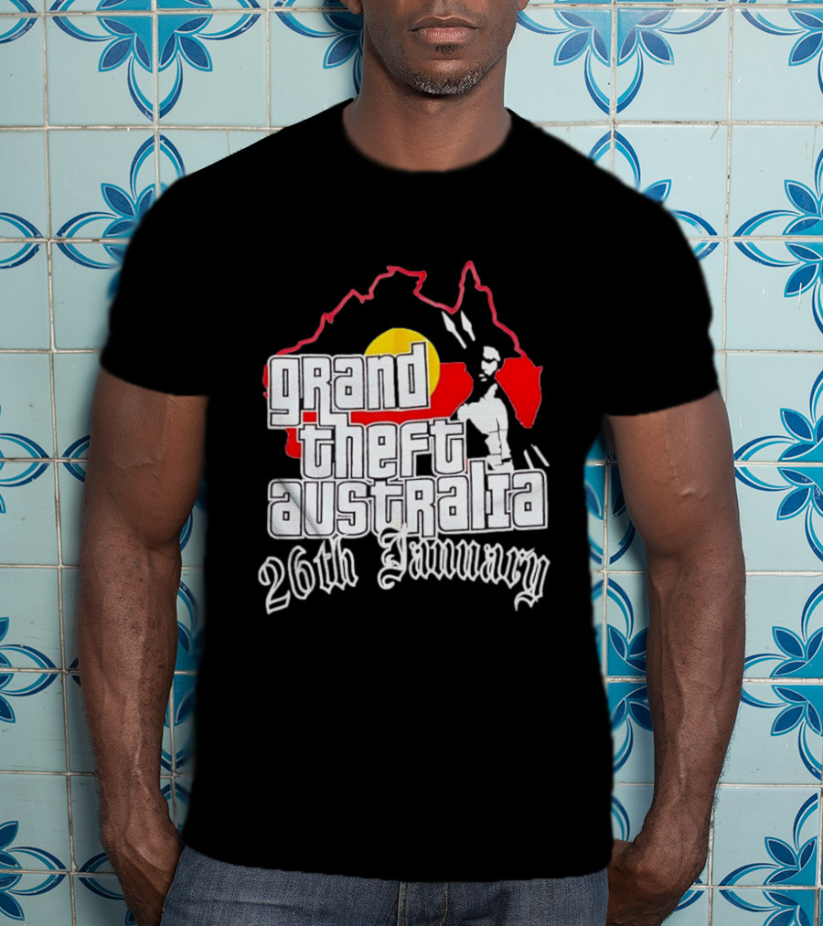 Grand Theft Australia 26th January Map Australian T-Shirt