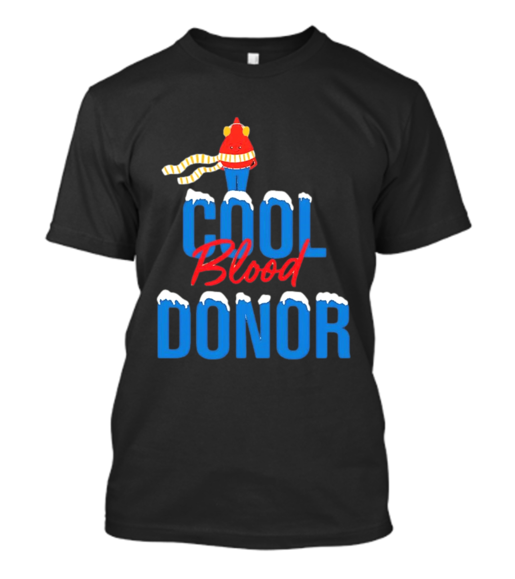 Cool Blood Donor Winter T-Shirt