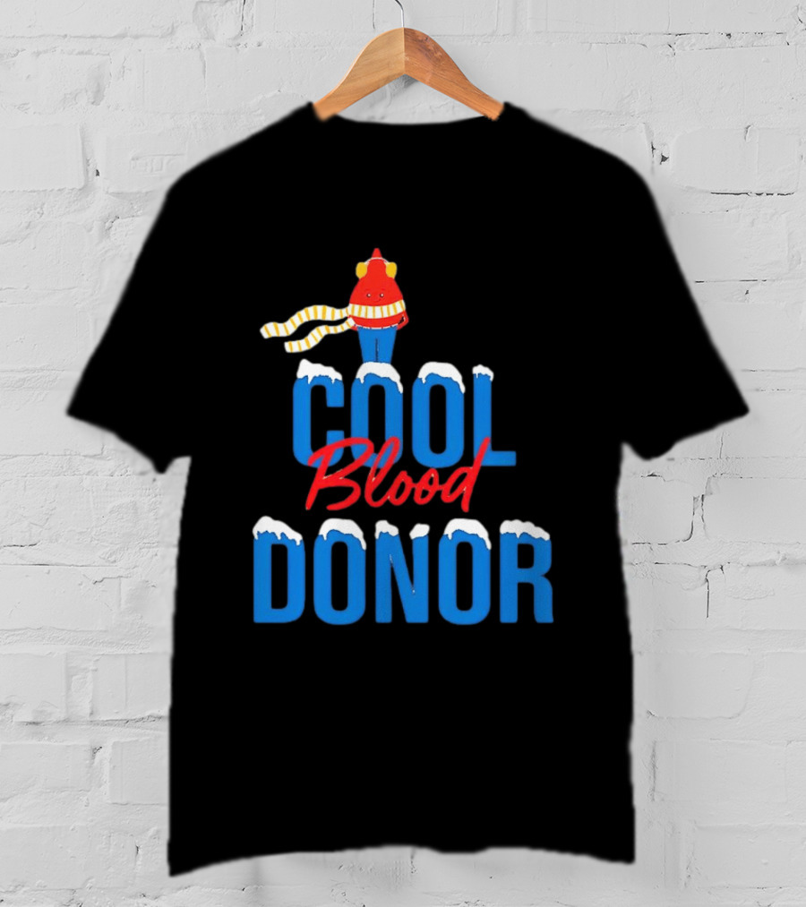 Cool Blood Donor Winter T-Shirt