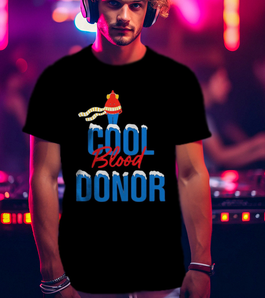 Cool Blood Donor Winter T-Shirt
