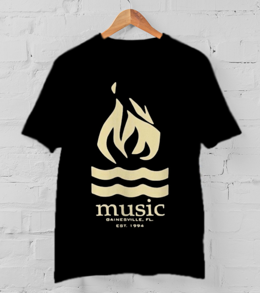 Hot Water Music Gainesville FL Est 1994 Flame And Waves T-Shirt