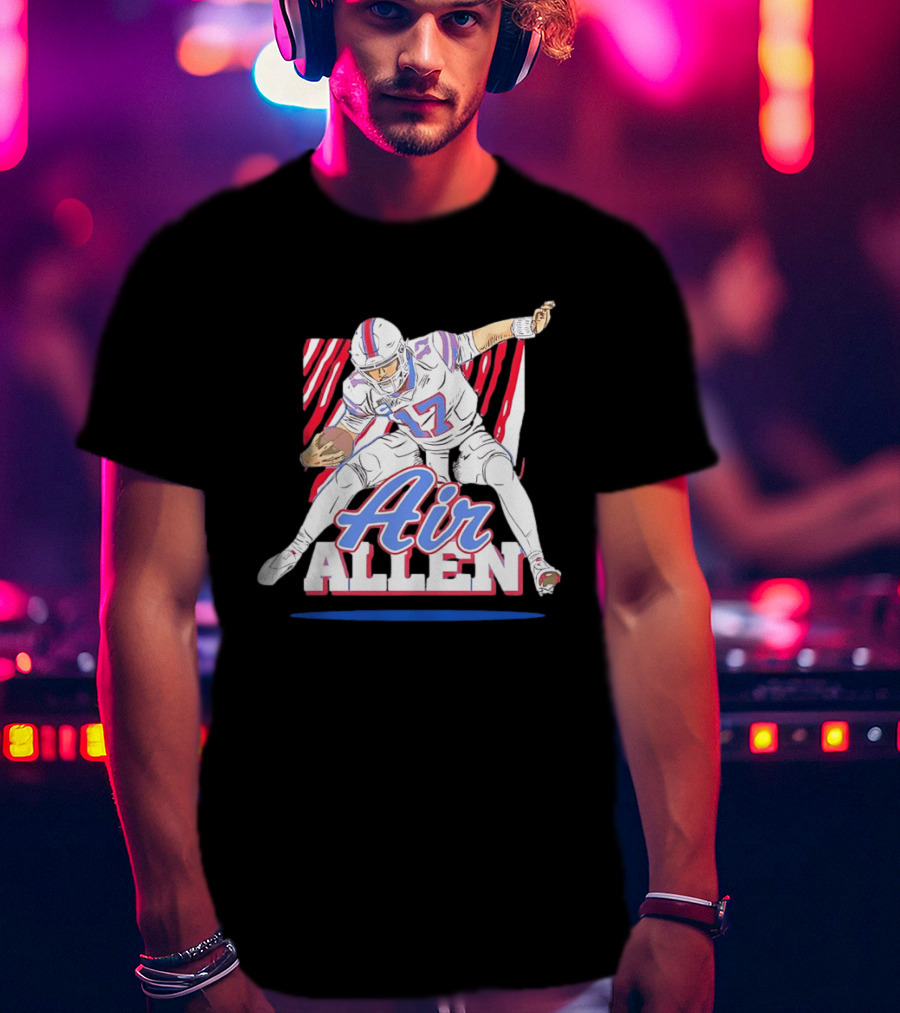 Buffalo Bills Air Allen Football Player Pose T-Shirt