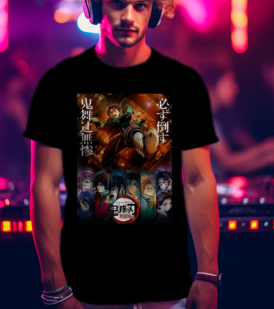 Infinity Castle Arc Kimetsu No Yaiba Demon Slayer Film Trilogy Characters T-Shirt