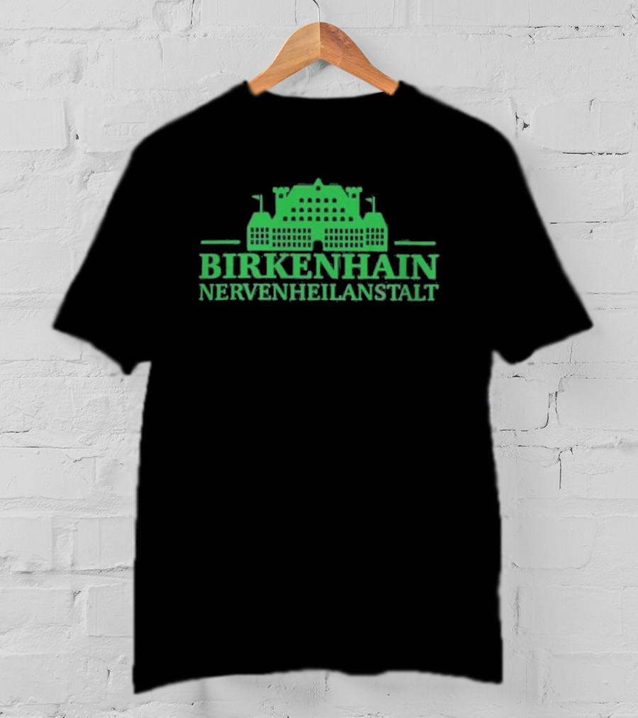 Kiz Birkenhain Nervenheilanstalt Building Icon Green T-Shirt