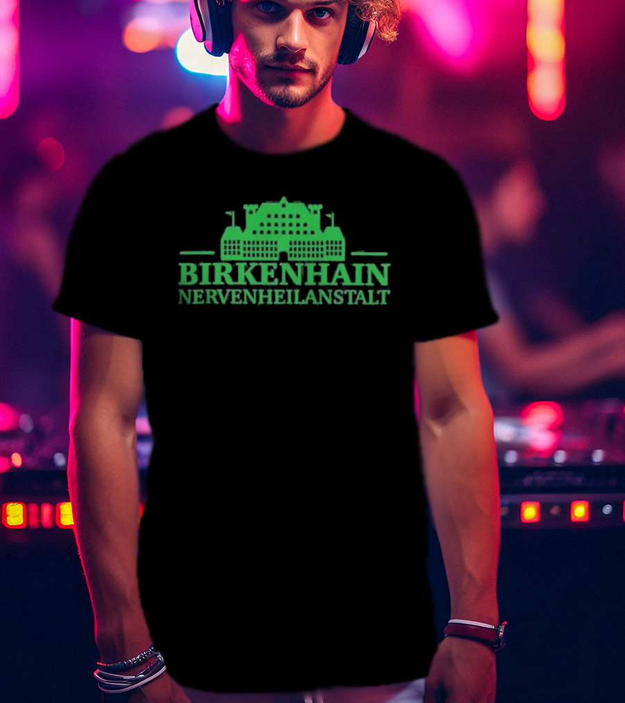 Kiz Birkenhain Nervenheilanstalt Building Icon Green T-Shirt