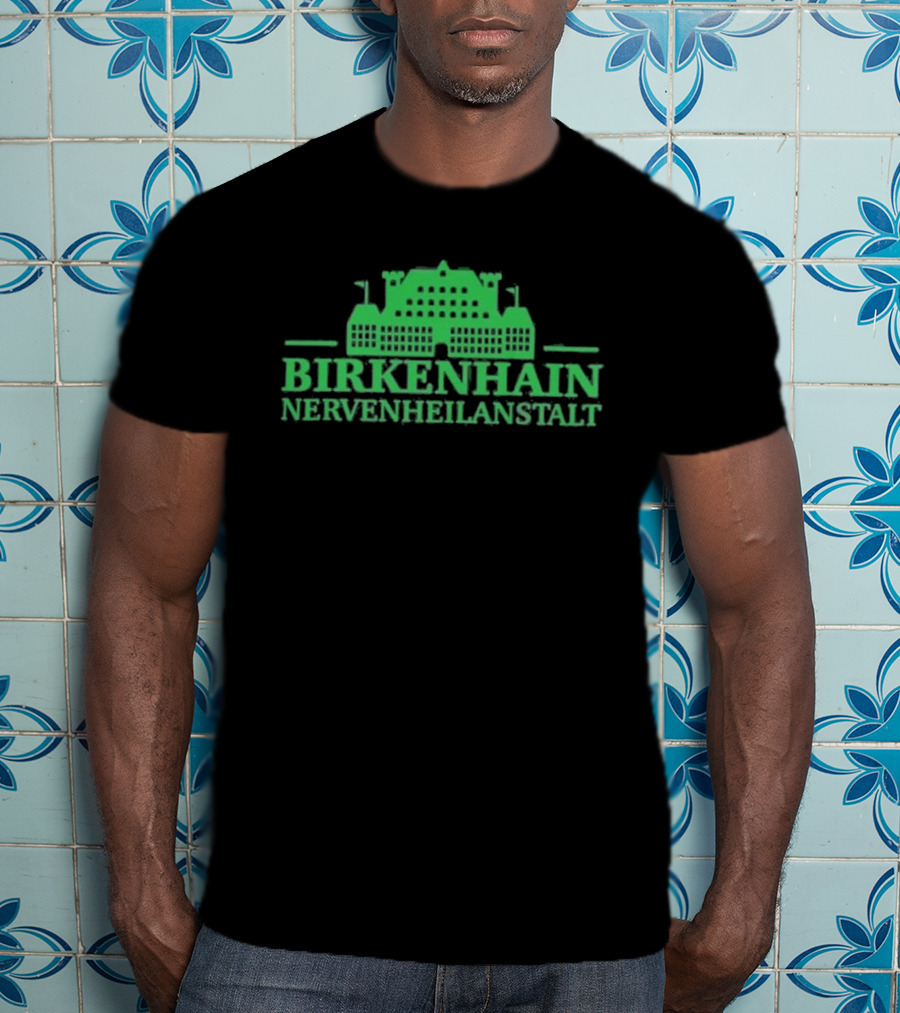 Kiz Birkenhain Nervenheilanstalt Building Icon Green T-Shirt