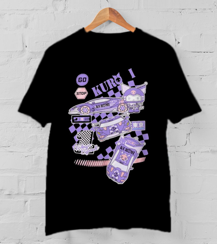 Kuromi Tokyo Speed Racing Number 07 Go Stop T-Shirt