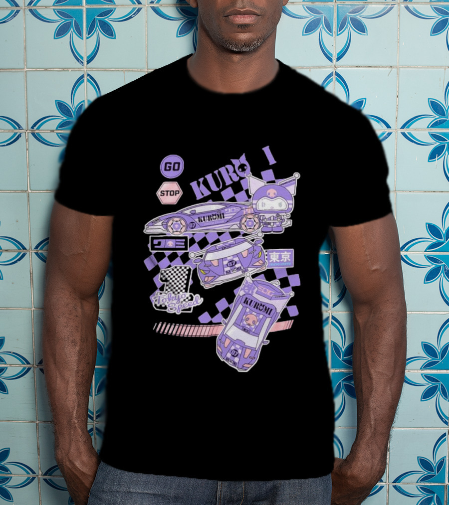 Kuromi Tokyo Speed Racing Number 07 Go Stop T-Shirt