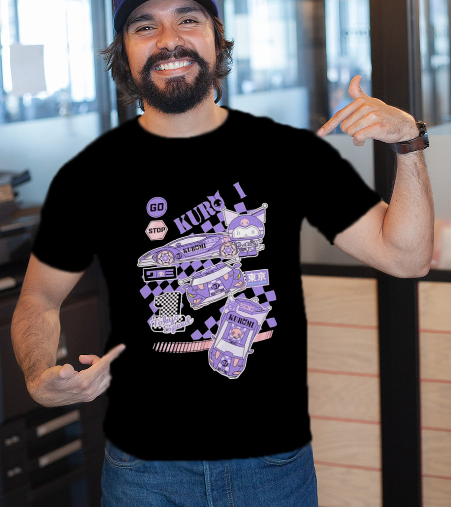 Kuromi Tokyo Speed Racing Number 07 Go Stop T-Shirt