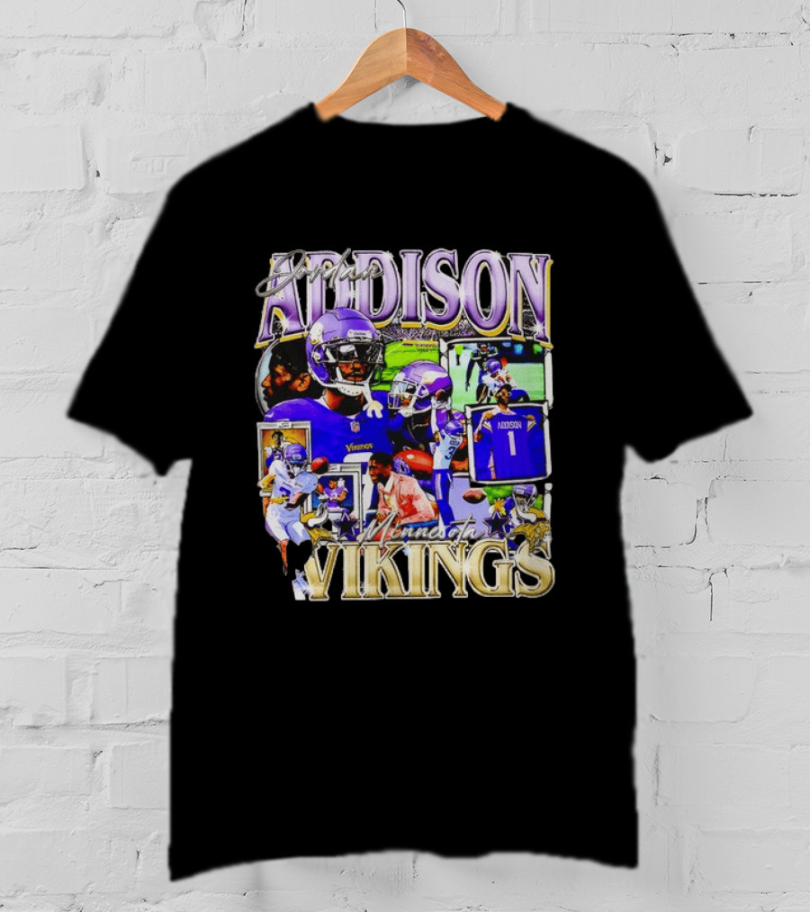 Jordan Addison Minnesota Vikings Stars And Highlights T-Shirt