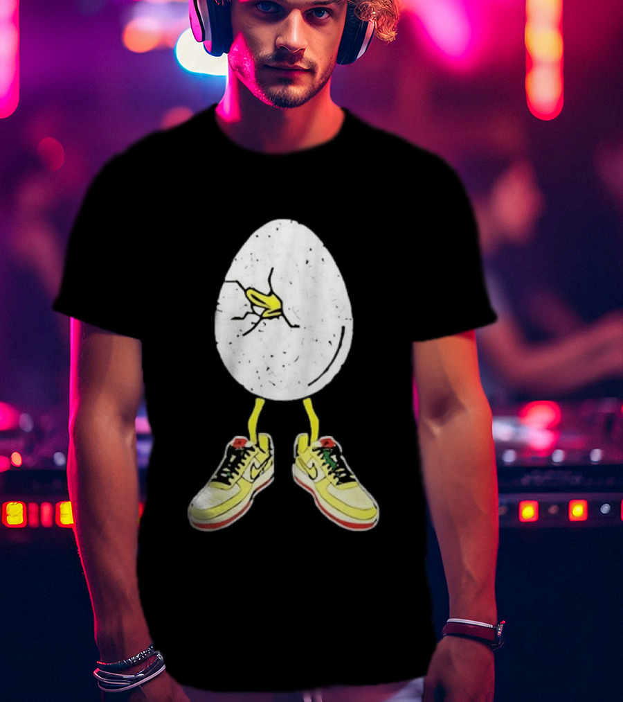 Oregon Football Fit For Flight Go Ducks Egg Cracked Sneakers Retro Nike T-Shirt
