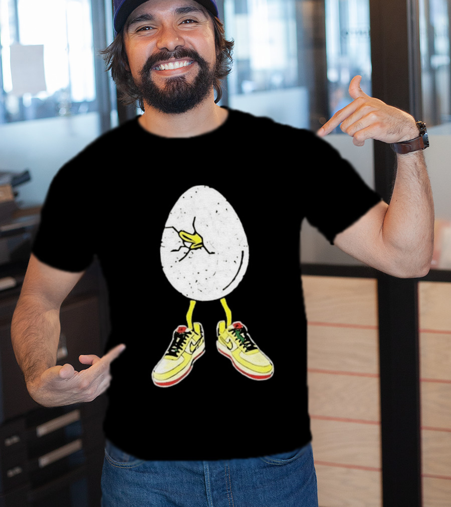 Oregon Football Fit For Flight Go Ducks Egg Cracked Sneakers Retro Nike T-Shirt