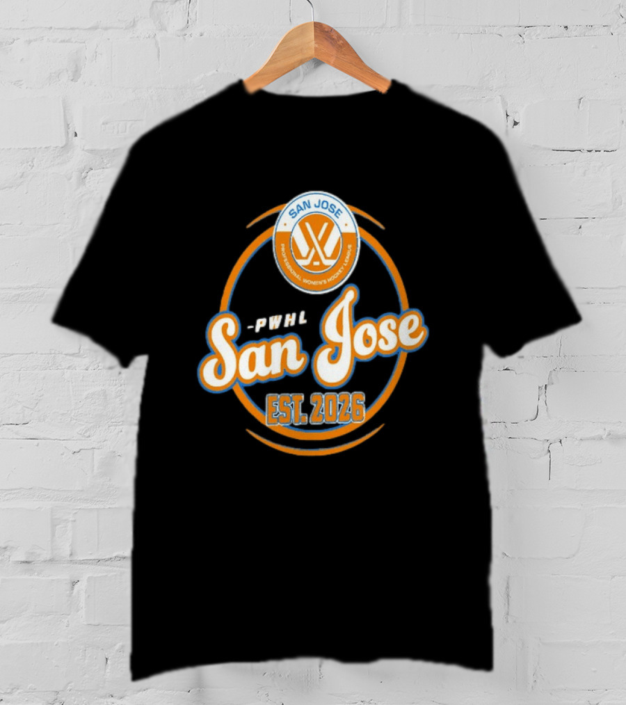 PWHL San Jose Professional Women's Hockey League Est. 2026 T-Shirt