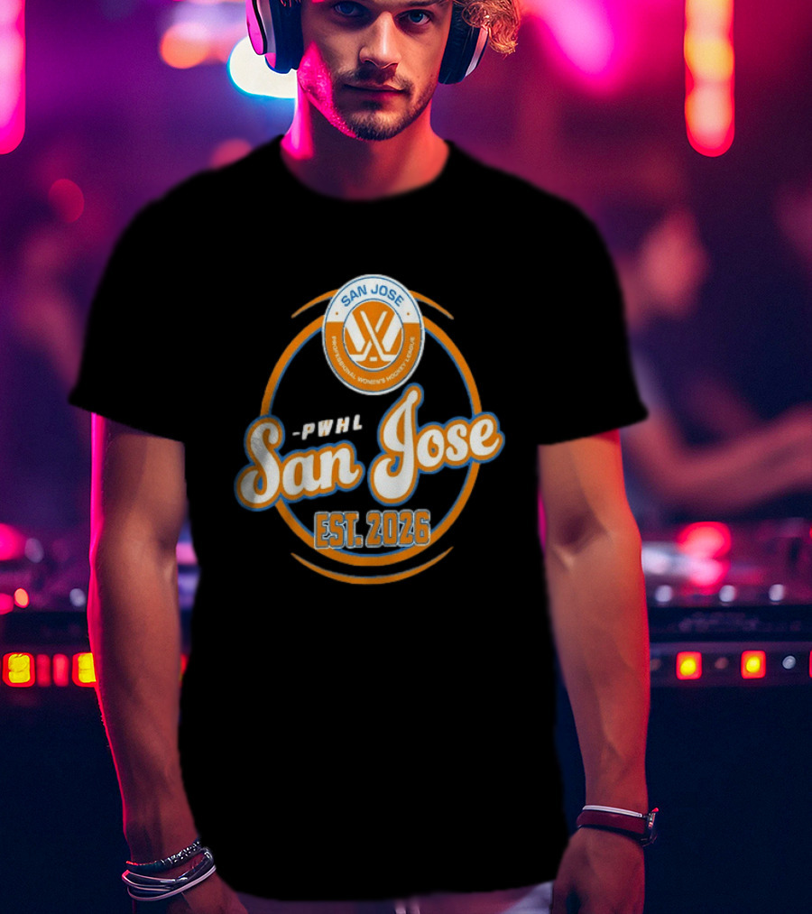 PWHL San Jose Professional Women's Hockey League Est. 2026 T-Shirt