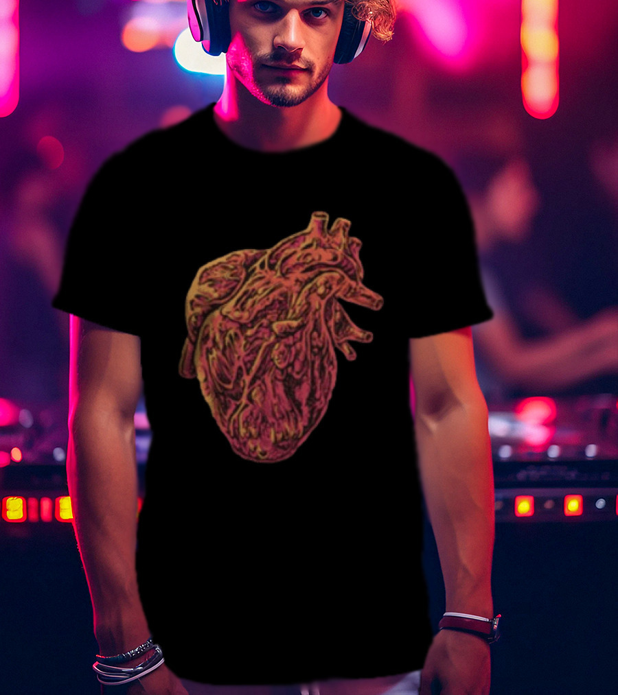 Rise Records The Acacia Strain Gravebloom Black Anatomical Heart T-Shirt