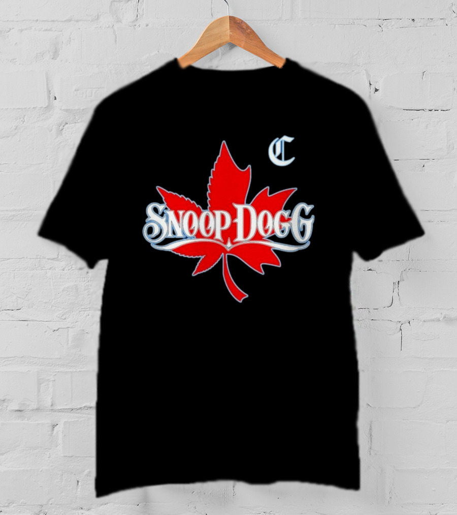 Snoop Dogg 2024 Cali To Canada Tour Schedule Date List Red Maple Leaf T-Shirt