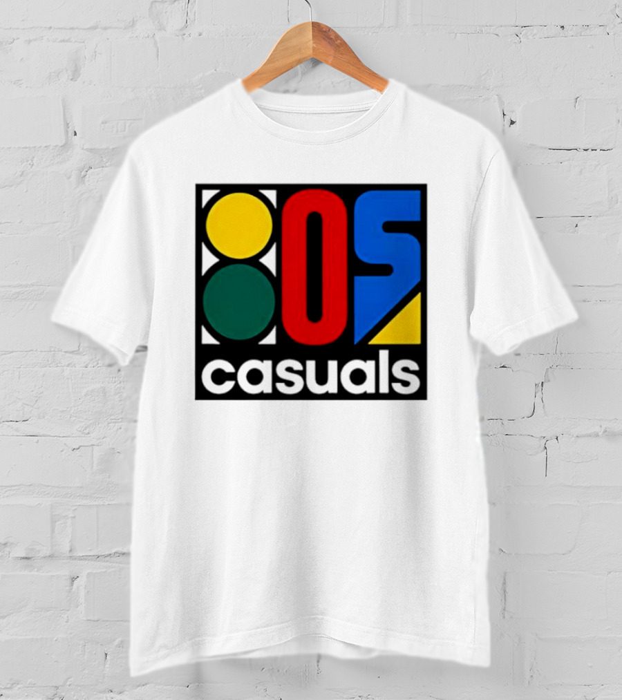 80s Casuals Retro Style Colorful Geometric Icon Collection T-Shirt