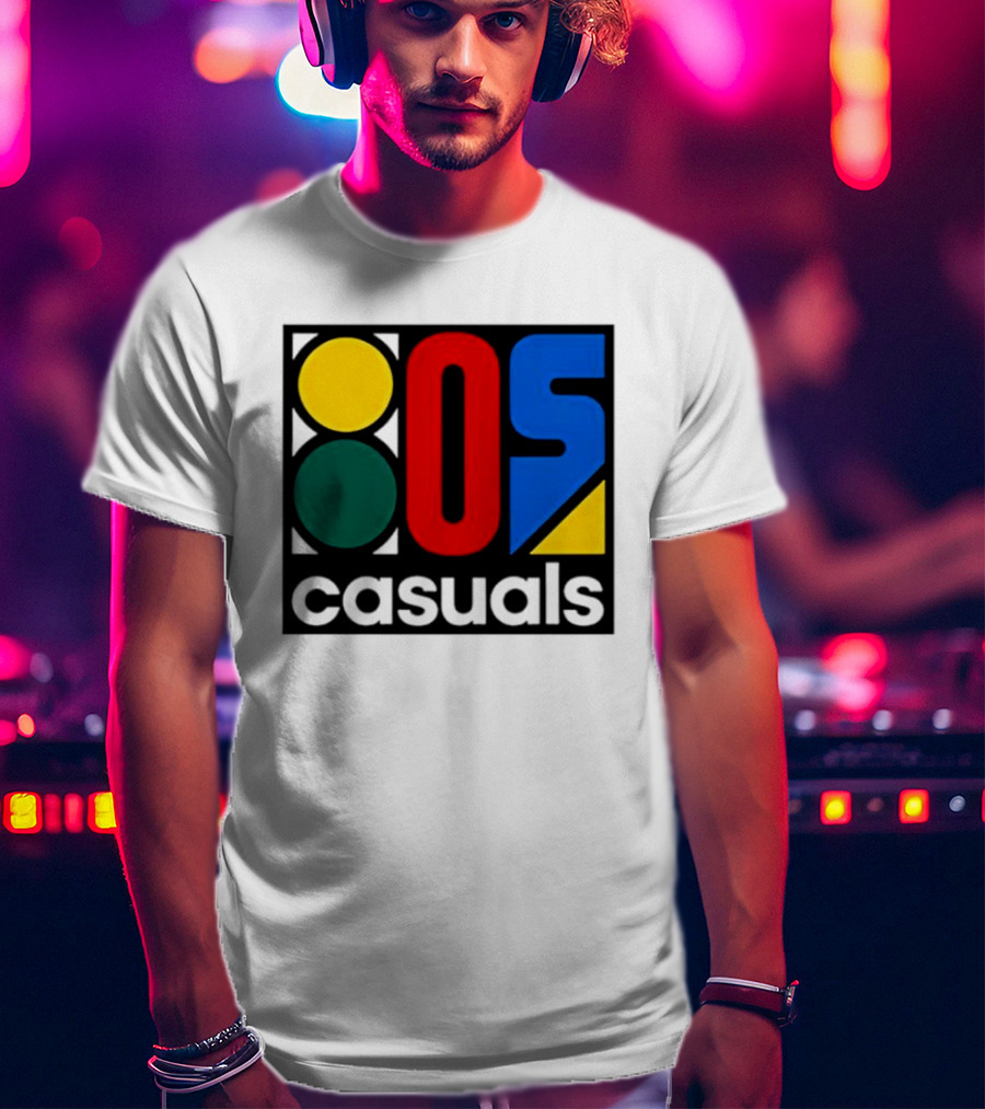 80s Casuals Retro Style Colorful Geometric Icon Collection T-Shirt