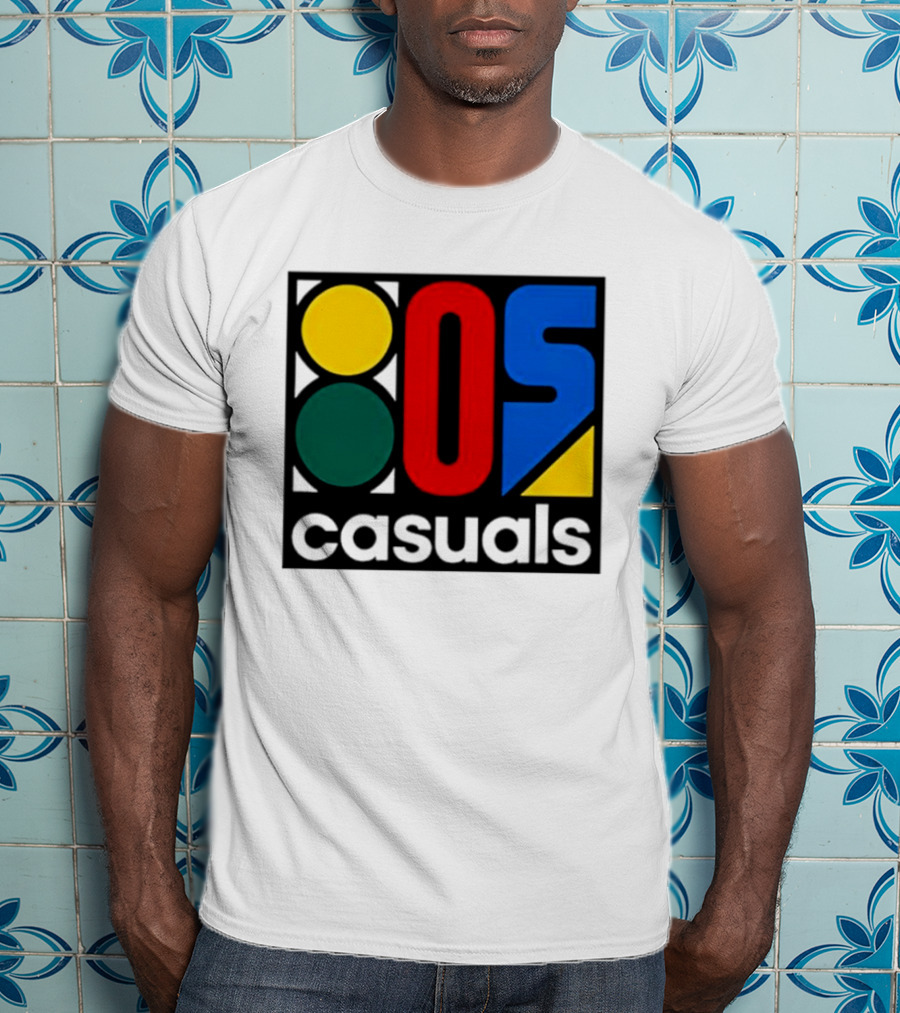 80s Casuals Retro Style Colorful Geometric Icon Collection T-Shirt