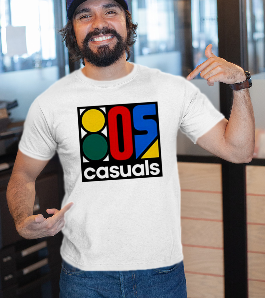 80s Casuals Retro Style Colorful Geometric Icon Collection T-Shirt