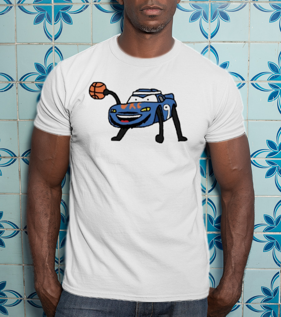 Alex Cars Russo Alex Caruso OKC Thunder Basketball Cartoon T-Shirt