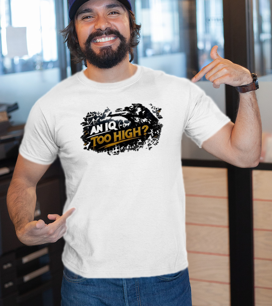 An Iq Too High? Retro Distressed T-Shirt