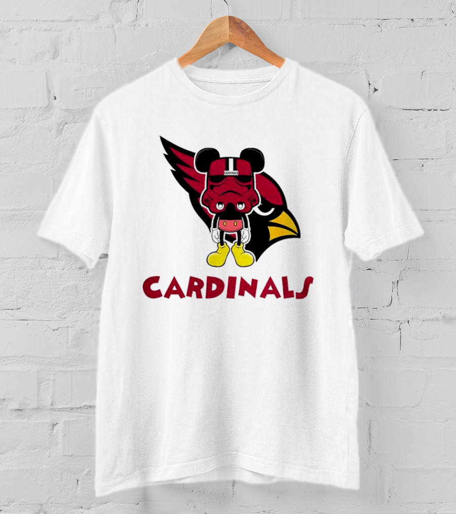 Arizona Cardinals Mickey Mouse Stormtrooper T-Shirt