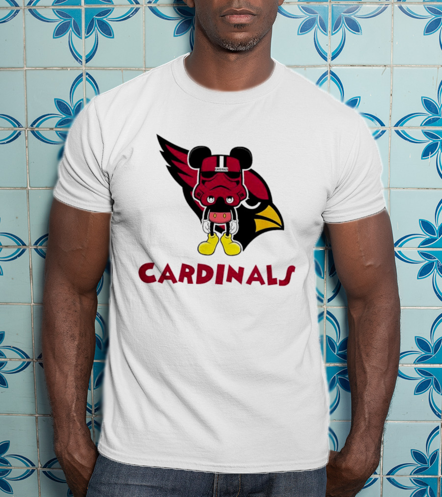 Arizona Cardinals Mickey Mouse Stormtrooper T-Shirt