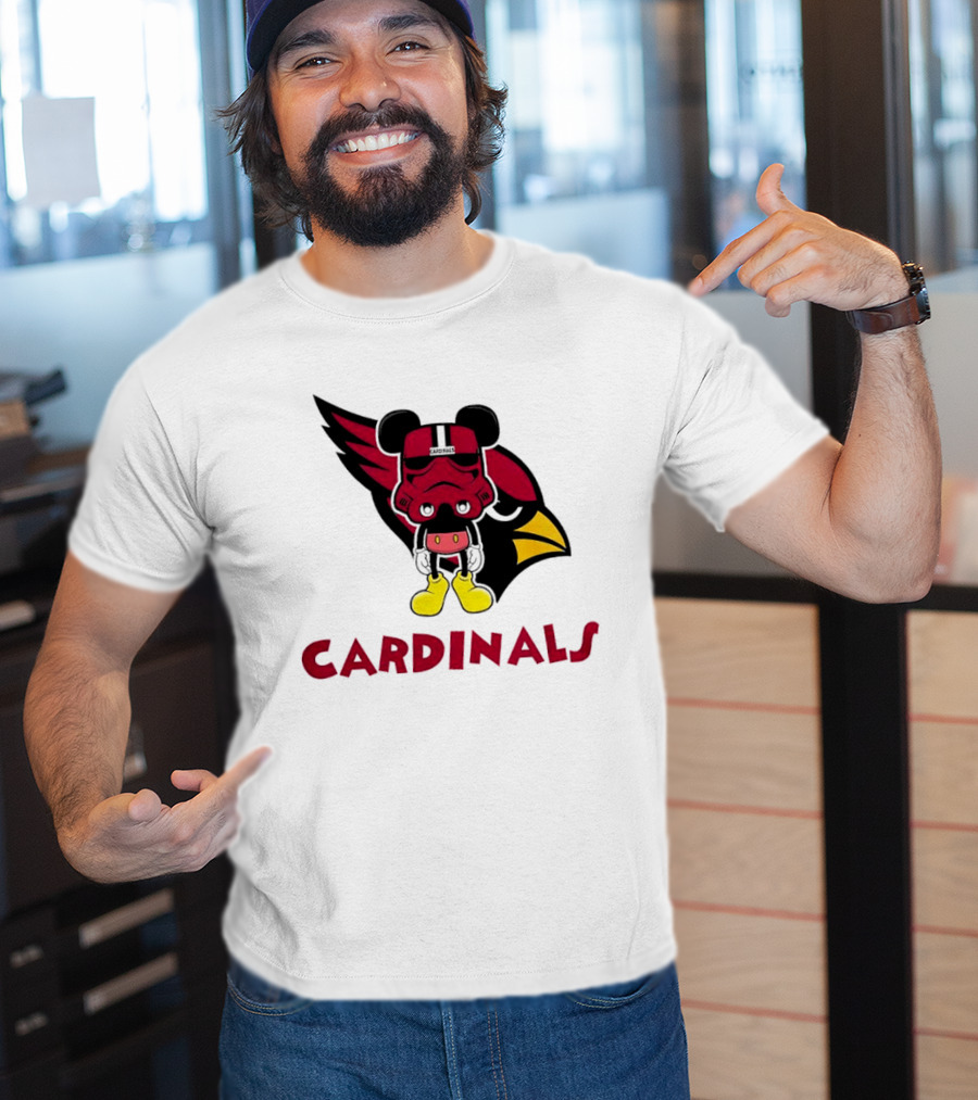 Arizona Cardinals Mickey Mouse Stormtrooper T-Shirt