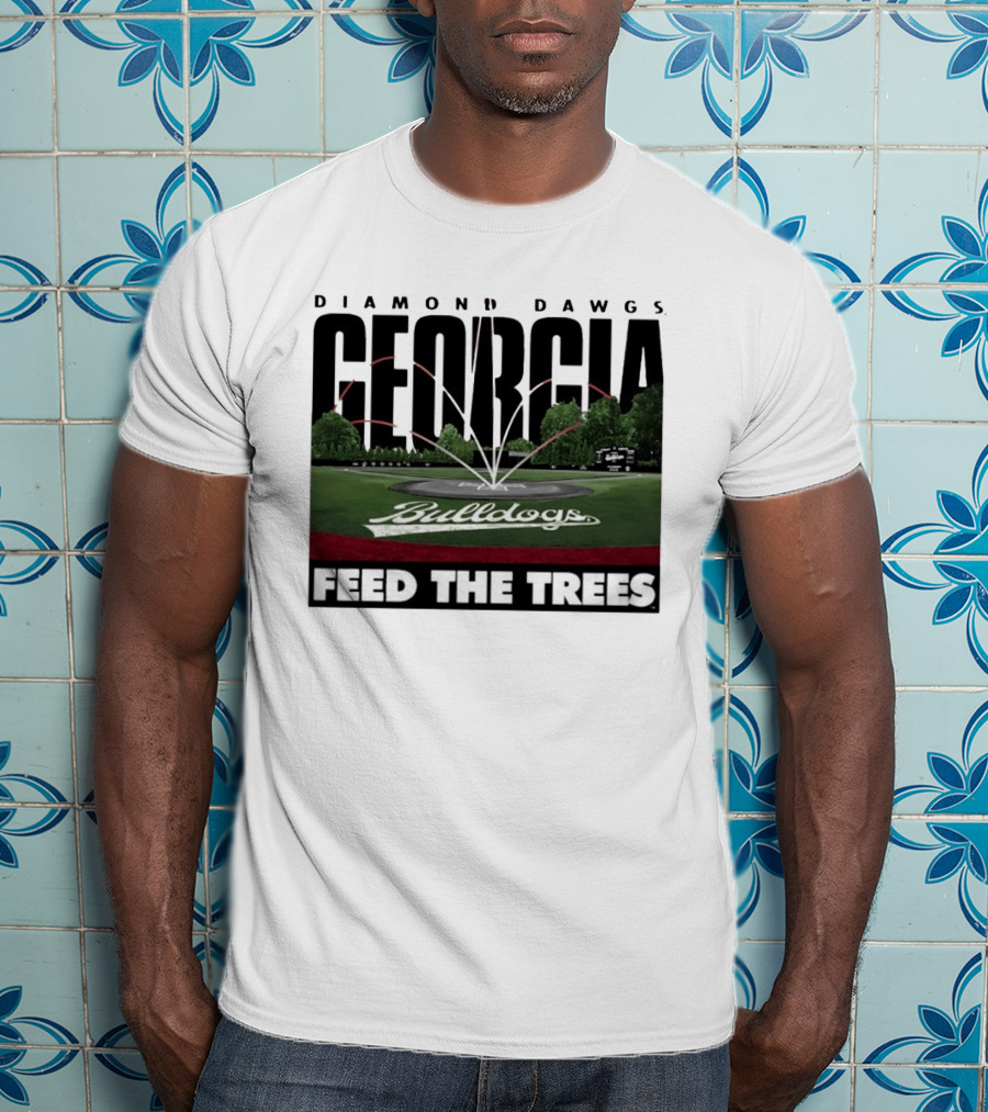 Diamond Dawgs Georgia Bulldogs Baseball Feed The Trees T-Shirt