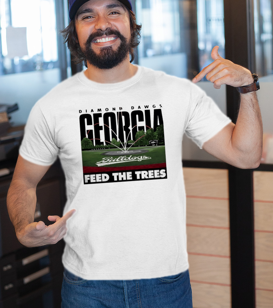 Diamond Dawgs Georgia Bulldogs Baseball Feed The Trees T-Shirt
