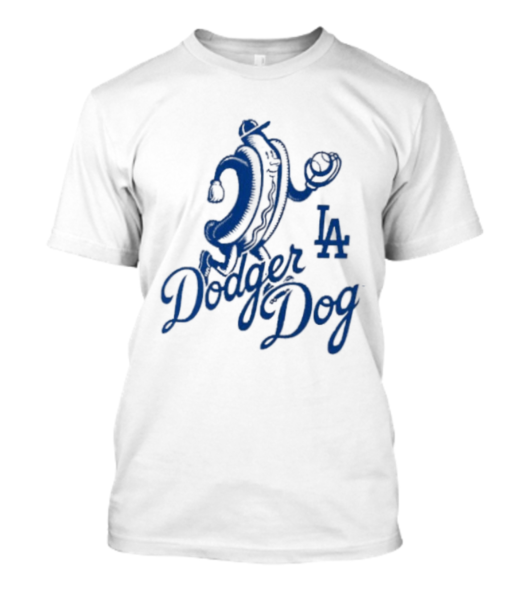 Dodger Dog LA Dodgers Hot Dog Baseball T-Shirt