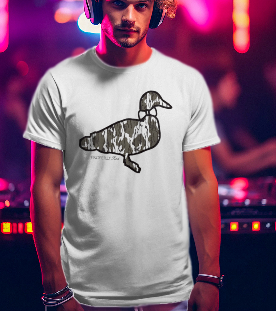 Duck Silhouette Camo Wildlife T-Shirt