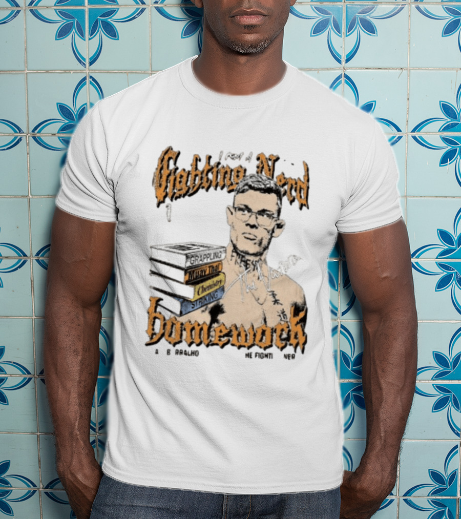 Caio Borralho Fighting Nerd Grappling Muay Thai Chemistry Homework Natural MMA T-Shirt
