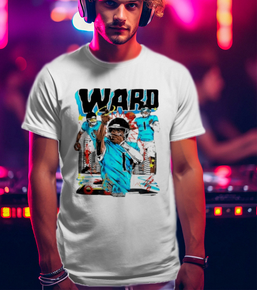 Tennessee Titans Ward Player Cartoon Comic T-Shirt