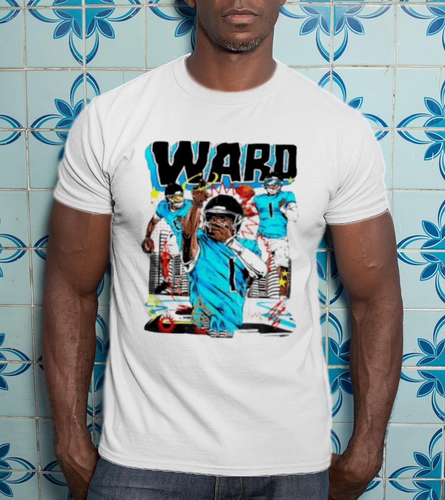 Tennessee Titans Ward Player Cartoon Comic T-Shirt