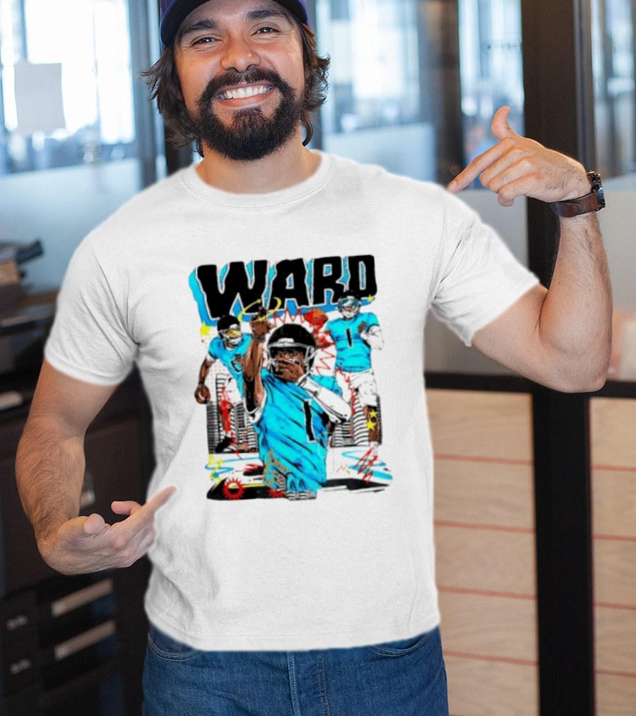 Tennessee Titans Ward Player Cartoon Comic T-Shirt