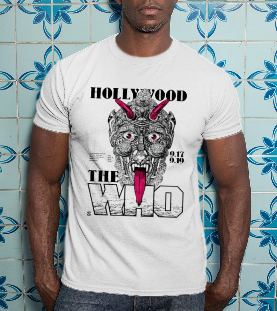 Hollywood The Who Los Angeles 2025 Demon Face 9.17 9.18 T-Shirt